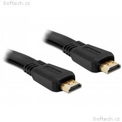 Delock HDMI 1.4 kabel A, A samec, samec, plochý, d