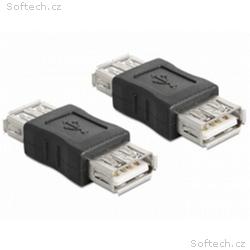 Delock USB Adapter, USB A černý samice, samice (sp