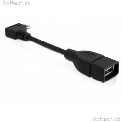 Delock Adapter USB micro-B samec pravoúhlý > USB 2