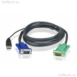 ATEN integrovaný kabel 2L-5202U pro KVM USB 1.8 M 