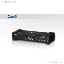 ATEN KVM switch CS-1764A DVI, 4PC, 2xUSB hub, Audi