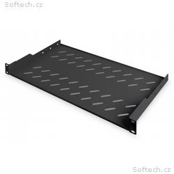 Digitus 19" pevná police 1U,černá, nosnost 15kg hl