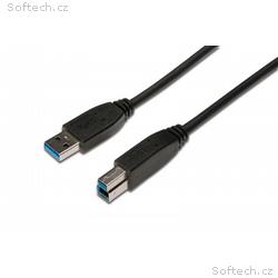 Digitus Připojovací kabel USB 3.0, typ A - B M, M,