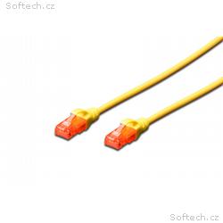 Digitus Patch Cable, CAT 6 UTP, AWG 26, měď, žlutý