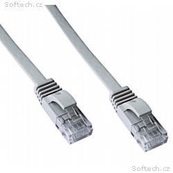 DATACOM Patch cord UTP CAT6 1m šedý FLAT plochý