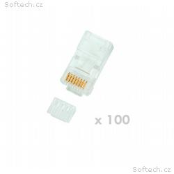 DATACOM Plug UTP CAT6 8p8c- RJ45 lanko - 100 pack