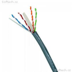 DATACOM Metráž UTP drát CAT6 PVC, Eca 50m šedý