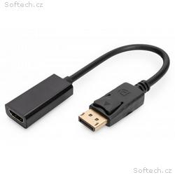 Digitus Adaptérový kabel DisplayPort, DP - HDMI ty
