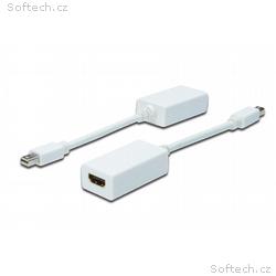 Digitus kabelový adaptér DisplayPort, mini DP - HD