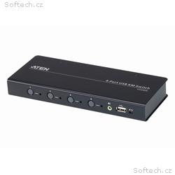 ATEN KVM switch CS724KM 4-port USB Boundless KM Sw