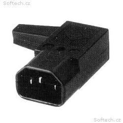 PremiumCord konektor IEC 320 C14 10A pravoúhlý