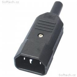 PremiumCord konektor IEC 320 C14 10A černý