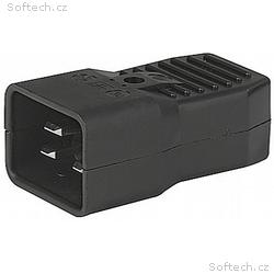 PremiumCord konektor IEC C20, 16A, černý