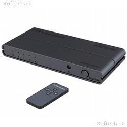PremiumCord HDMI switch 4:1 s podporou rozlišení 4