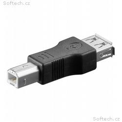 PremiumCord USB redukce A-B, Female, Male