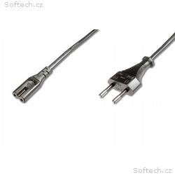 PremiumCord napájecí kabel pro notebooky 2-pólový,
