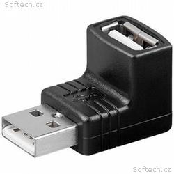 PremiumCord USB redukce A-A, Male, Female 90°
