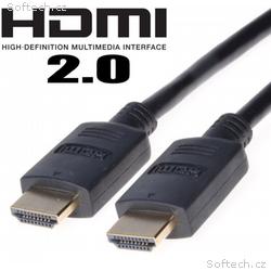PremiumCord HDMI 2.0 High Speed + Ethernet kabel, 