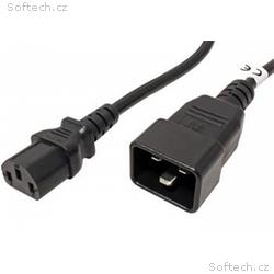 PremiumCord Kabel sítový propojovací 230V 10A 1m, 