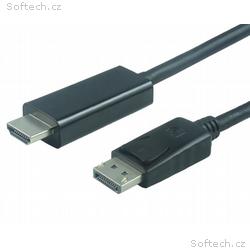 PremiumCord DisplayPort na HDMI kabel 5m M, M