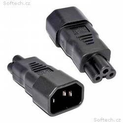 Premium Cord Adaptér IEC C14 na IEC C5 "trojlístek
