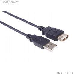 PremiumCord USB 2.0 kabel prodlužovací, A-A, 0,5m,