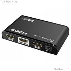 PremiumCord HDMI 2.0 splitter 1-2 porty, 4K x 2K, 