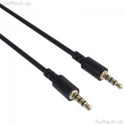 PremiumCord Kabel Jack 3.5mm 4 pinový M, M 1m pro 