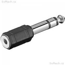 PremiumCord Adaptér 6,3mm Stereo plug - 3,5mm Ster