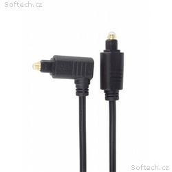 PremiumCord Kabel Toslink - Toslink 90°, tloušťka 