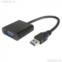 PremiumCord USB 3.0 adaptér na VGA, FULL HD 1080p