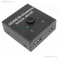 PremiumCord HDMI Switch 4K, FULL HD 1080p obousměr