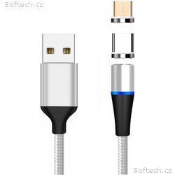 PremiumCord Magnetický micro USB a USB-C nabíjecí 