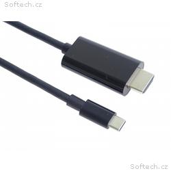 PremiumCord USB-C na HDMI kabel 2m rozlišení 4K*2K