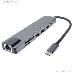 PremiumCord USB-C na HDMI + USB3.0 + USB2.0 + PD +