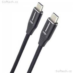 PremiumCord Kabel USB-C M, M, 240W 480Mbps černý b