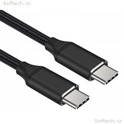 PremiumCord Kabel USB-C M, M, 240W 480Mbps černý b