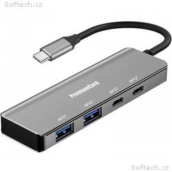 PremiumCord 5G SuperSpeed Hub USB-C na 2x USB 3.2 