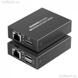 PremiumCord HDMI KVM extender 4K a FULL HD 1080p n