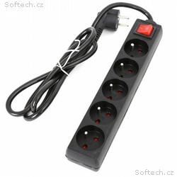 PLATINET FIESTA prodlužovací přívod 230V, 1.5m, 5 