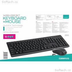 PLATINET OMEGA set bezdrátové klávesnice a myši OK