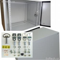 OCRACK 19" venkovní rozvaděč IP55 6U-400mm plechov
