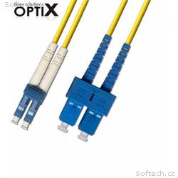 OPTIX LC-SC patch cord 09, 125 10m duplex G657A 1,