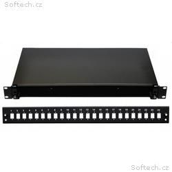 OPTIX 19" Optická vana 24xSC černá aretace plastov