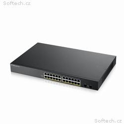 Zyxel GS1900-24HP v2, 24-port GbE L2 PoE Smart Swi