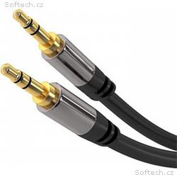 PremiumCord HQ stíněný kabel stereo Jack 3.5mm - J