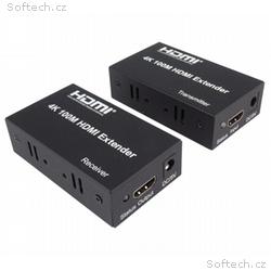 PremiumCord 4K HDMI extender na 100m přes jeden ka