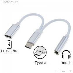 PremiumCord Převodník USB-C na audio konektor jack