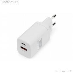 DIGITUS Nabíječka Dual Port USB 1x USB-A, 1x USB-C