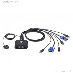ATEN 2-Port USB VGA Cable KVM Switch with Remote P